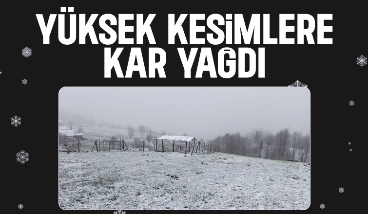 Sakarya'da yüksek kesimler beyaza büründü