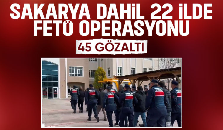 Sakarya dahil 22 ilde terör operasyonu
