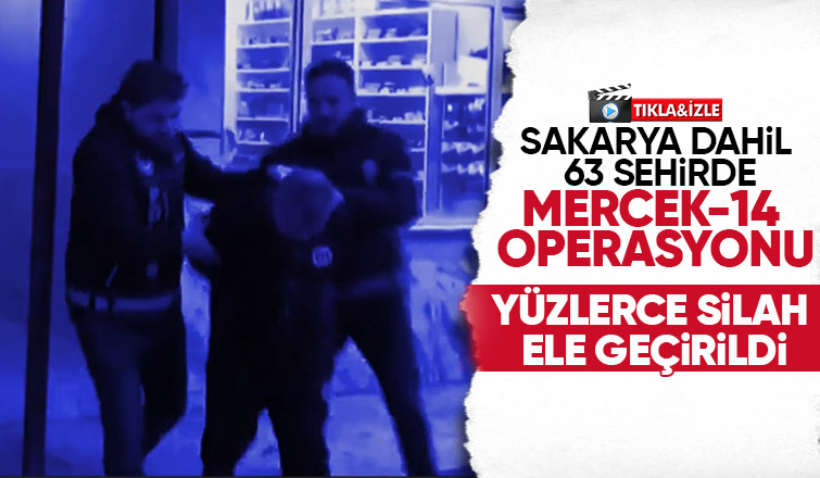 Sakarya dahil 63 ilde operasyon 852 silah ele geçirildi