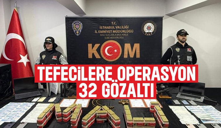 Sakarya dahil 8 ilde tefecilik operasyonu