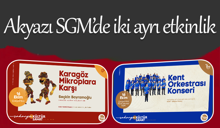 Akyazı SGM'de konser ve gölge oyunu