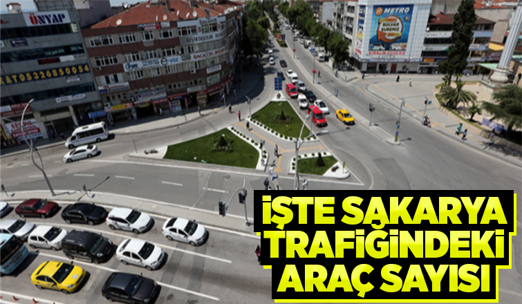 Sakarya'daki araç sayısı açıklandı