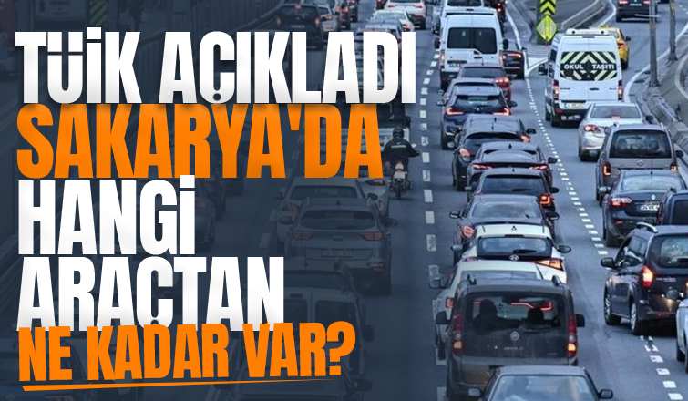 Sakarya'daki araç sayısı açıklandı