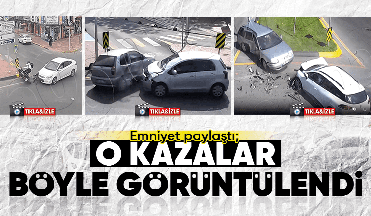 Sakarya'daki kazalar böyle görüntülendi