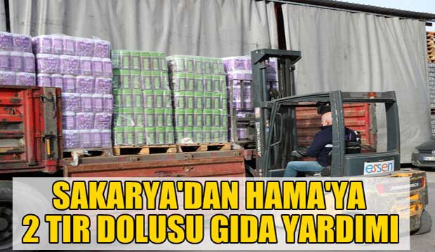 Sakarya dan Doğu Hama ya 2 tır yardım