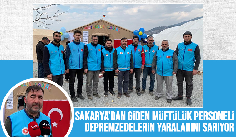 Sakarya'dan Maraş'a giden müftülük personeli yardım için çalışıyor