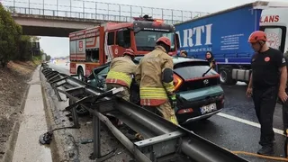 Sakarya-Düzce sınırında kaza 5 yaralı