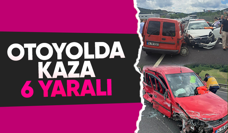 Sakarya düzce sınırında kaza: 6 yaralı