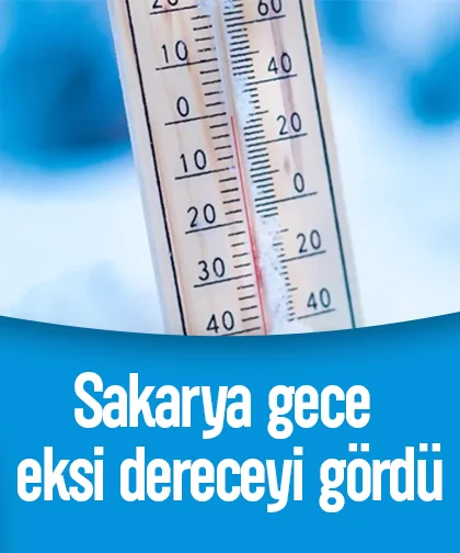 Sakarya gece eksi dereceyi gördü