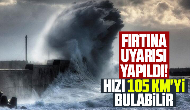 Sakarya için fırtına uyarısı