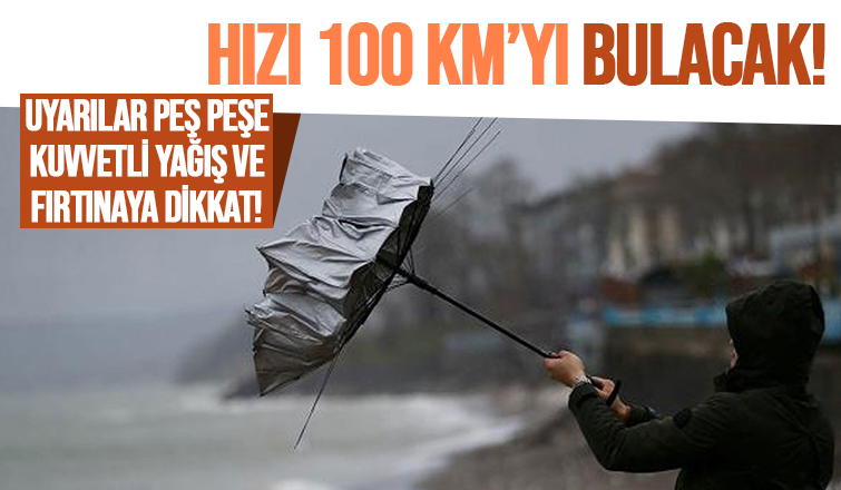 Sakarya için fırtına ve kuvvetli yağış uyarısı