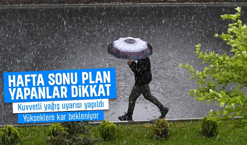 Sakarya için kuvvetli yağış uyarısı yapıldı