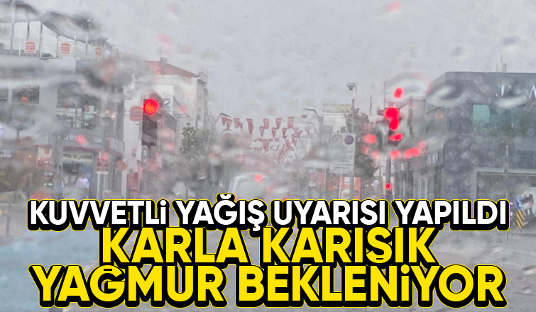 Sakarya için kuvvetli yağış uyarısı