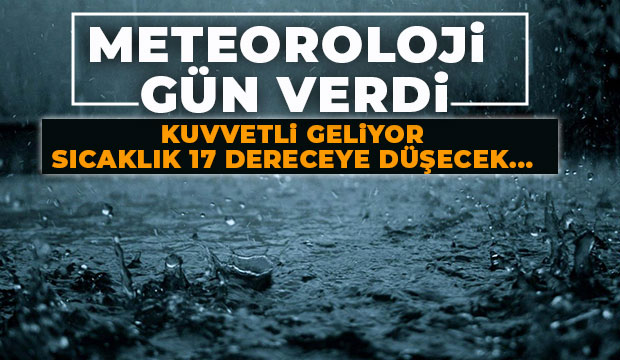 Sakarya için kuvvetli yağış uyarısı