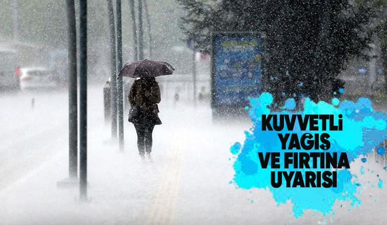 Sakarya için kuvvetli yağış ve fırtına uyarısı
