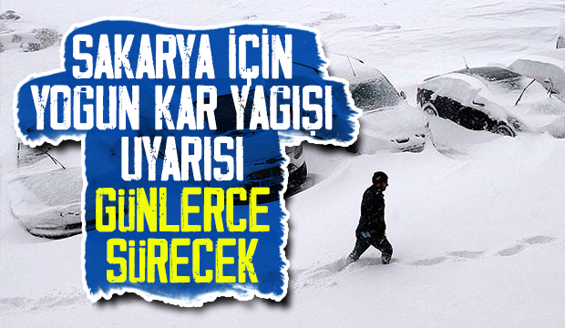 Sakarya için yoğun kar yağışı uyarısı
