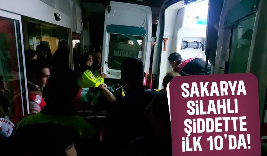 Sakarya ilk 10’da: Silahlı olay sayısı 108