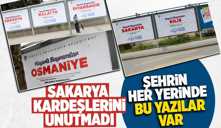 Sakarya, kardeşlerini unutmadı