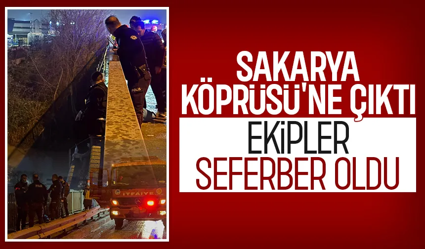 Sakarya Köprüsü'nde intihar girişimi