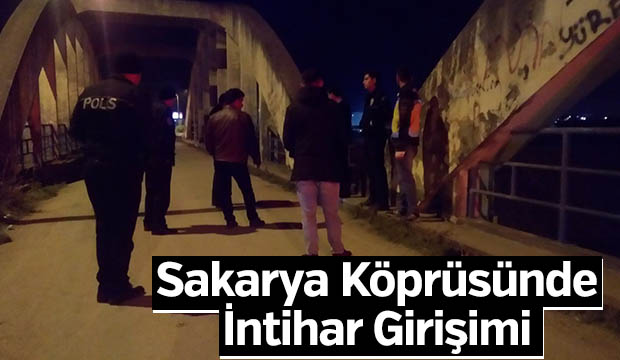 Sakarya Köprüsünde intihar girişimi 