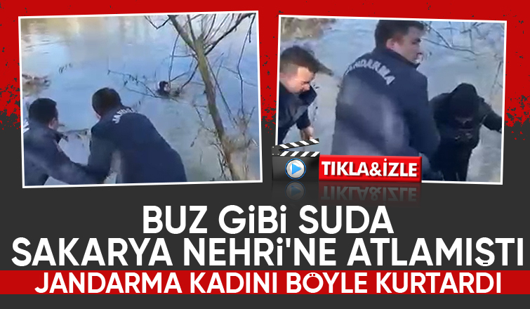 Sakarya Nehri'nden kurtarılan kadının görüntüsü ortaya çıktı