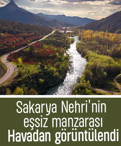 Sakarya Nehri'nden eşsiz manzara
