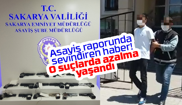 Sakarya'nın 7 aylık asayiş raporu açıklandı