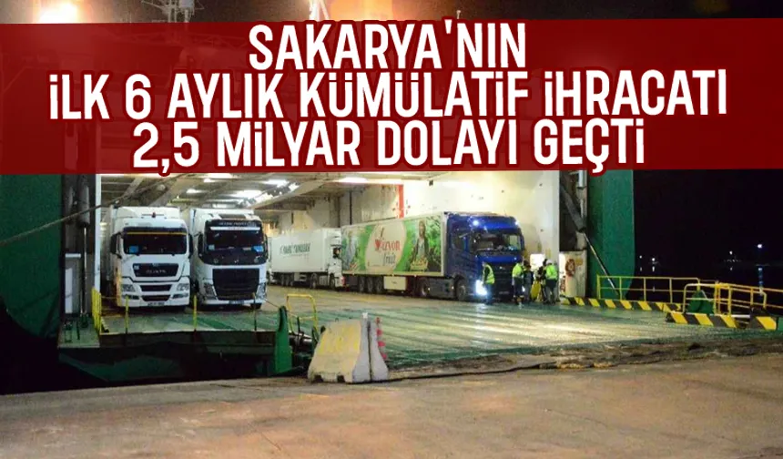 Sakarya'nın Haziran ayı ihracatında düşüş