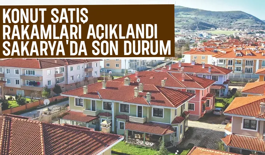Sakarya'nın konut satış rakamları açıklandı