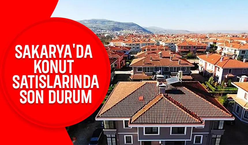 Sakarya'nın konut satış rakamları açıklandı