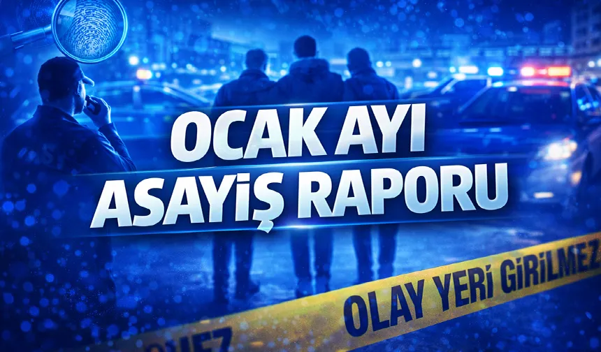 Sakarya'nın ocak ayı asayiş raporu açıklandı