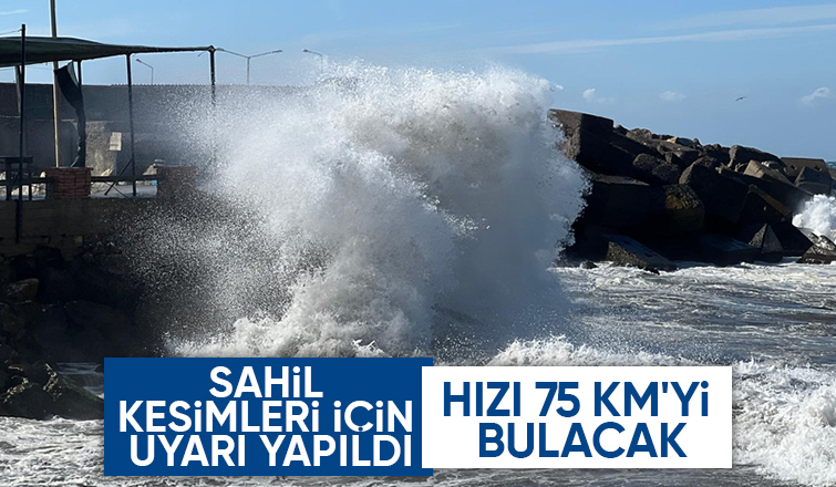 Sakarya'nın sahil kesimleri için fırtına uyarısı