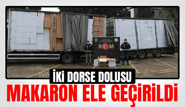 Sakarya polisi 14 milyon 690 bin makaron ele geçirdi