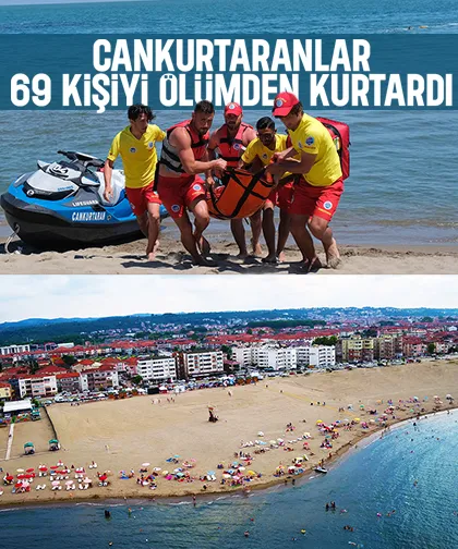Sakarya sahillerinde 69 kişi kurtarıldı