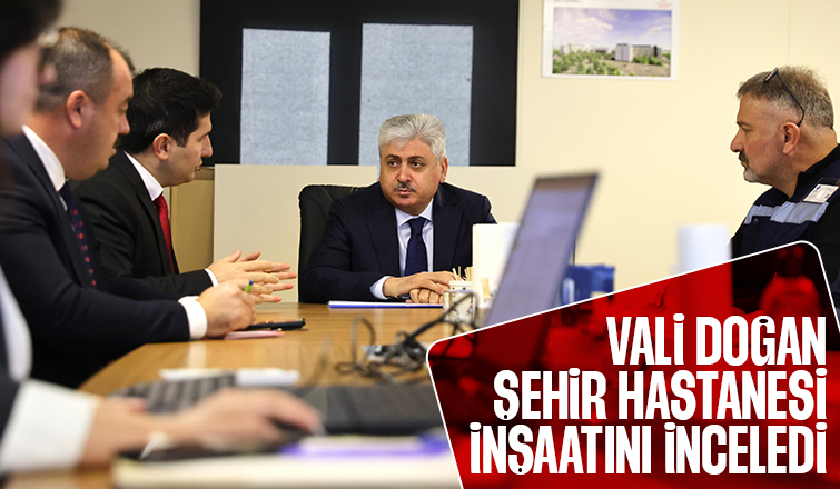 Sakarya Şehir Hastanesi inşaatında inceleme yaptılar