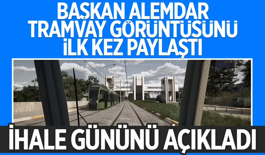 Sakarya tramvay hattı böyle olacak; Bu görüntü ilk kez paylaşıldı
