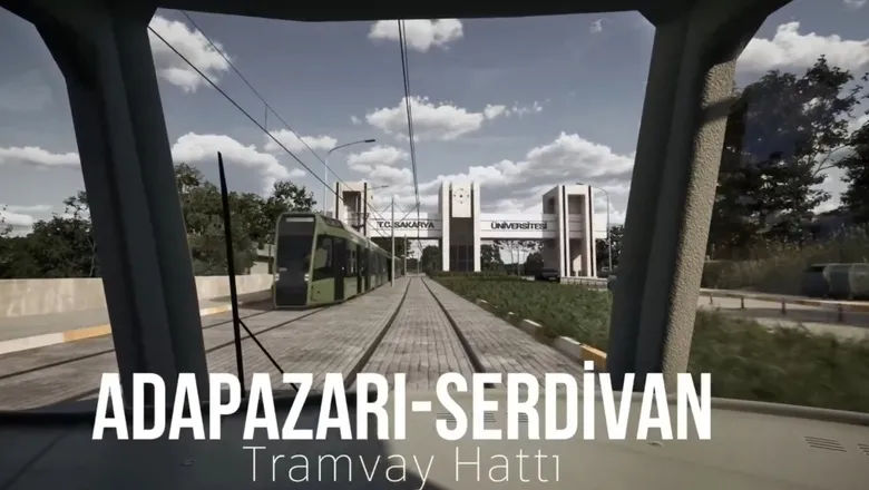 Sakarya tramvay hattı böyle olacak; Bu görüntü ilk kez paylaşıldı