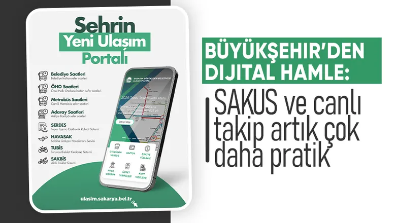 Sakarya ulaşım portalı devrede