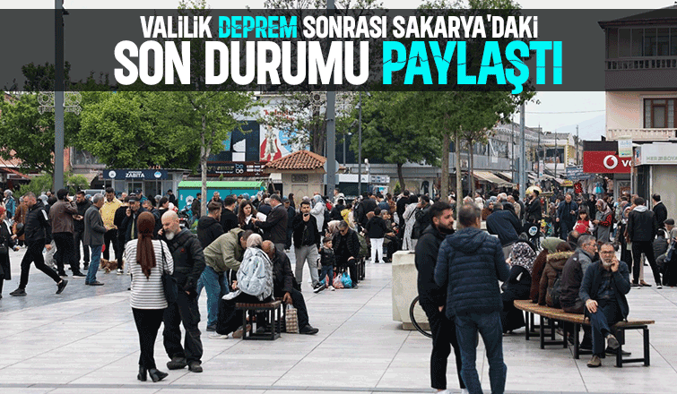 Sakarya Valiliğinden deprem açıklaması