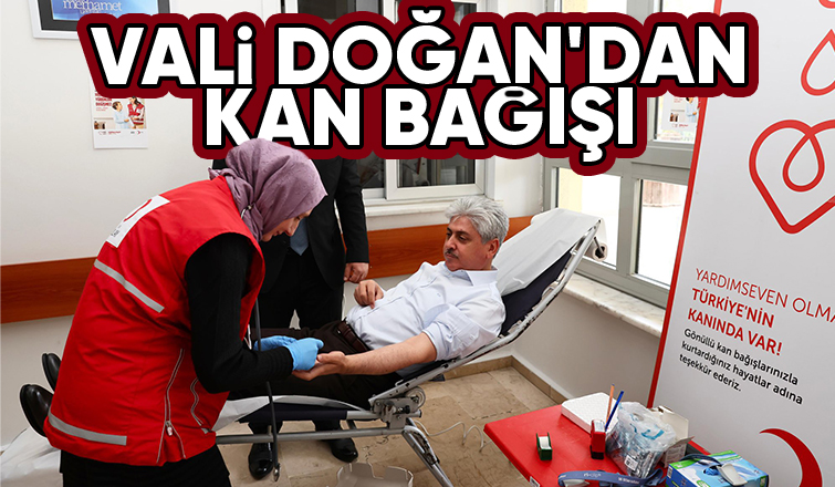 Sakarya Valisi kan bağışında bulundu