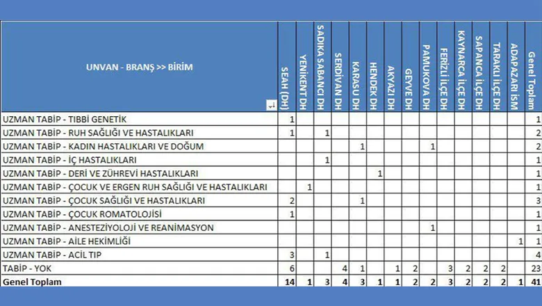 Sakarya'ya 41 yeni doktor atandı