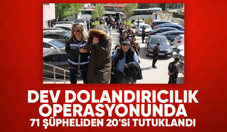 Sakarya'ya uzanan operasyonda 20 tutuklama