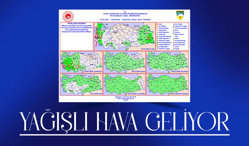 Sakarya yağışlı havanın etkisi altına girecek