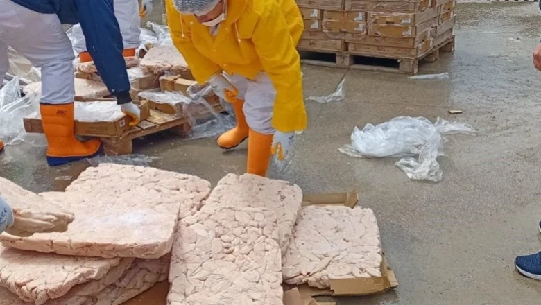 Sakarya'da 32 ton tarihi geçmiş tavuk eti ele geçirildi