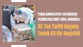 Sakarya'da 32 ton tarihi geçmiş tavuk eti ele geçirildi