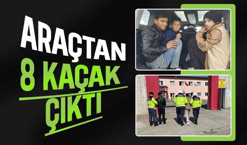 Sakarya'da 9 kaçak göçmen yakalandı