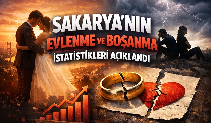 Sakarya’da evlilikler azaldı, boşanmalar yükseldi
