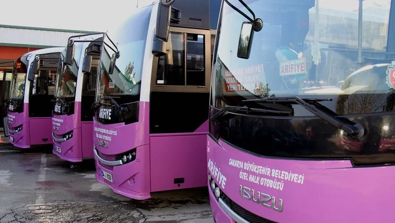 Sakarya’da fazla halk otobüsleri servis araçlarına dönüşecek