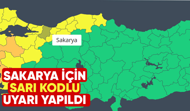 Sakaryada kuvvetli yağış bekleniyor