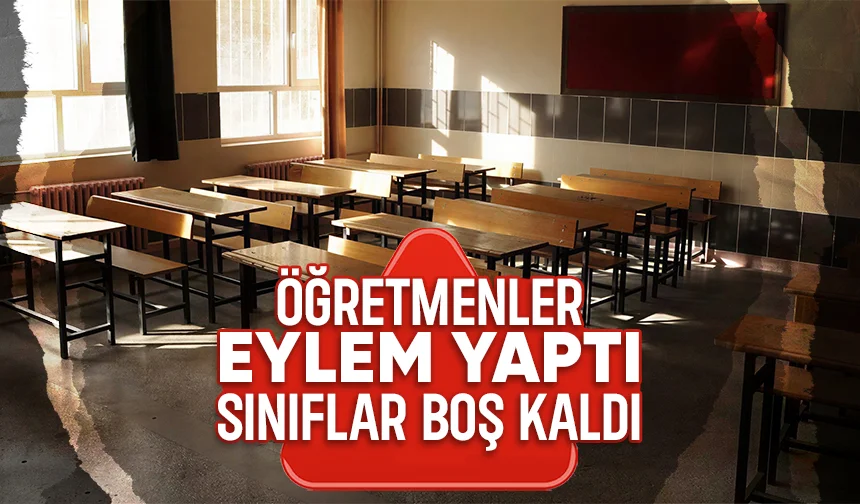 Sakarya'da öğretmenler iş bıraktı, veliler çocuklarını okula gönderemedi